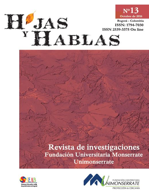 Revista Hojas y Hablas No.13. Año 2016